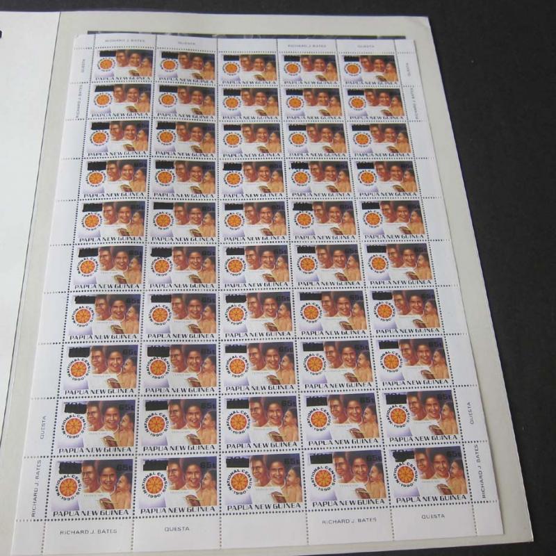 Papua New Guinea 1994 SC869 Full sheet of 50 wit many Varity Stamps MNH -Rare