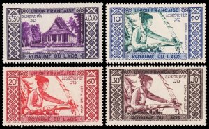 Laos Scott C1-C4 (1952) Mint NH VF Complete Set, CV $12.25 C
