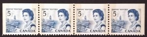 Canada 458bp Top Strip VF MNH