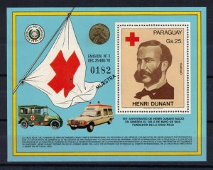 Paraguay Sc C463 MNH S/S Muestra issue of 1978 - J.H. Dunant, Red Cross - HJ06