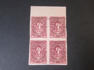 Salvador 1890 Sc 45 error Print top 2 BLK(4) MH