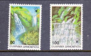 GREECE 1629-30 MNH VF Waterfalls 2013 SCV $17