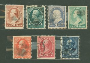 United States #210-216 Used