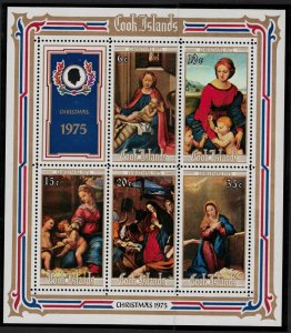 Cook Is. Christmas Painting by Great Masters MS 1975 MNH SG#MS534