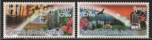Chile 2004, Scott 1435-1436, UPAEP Issue, Environmental Protection