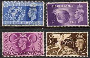 Great Britain Sc #271-274 Used