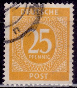 Germany, 1946, Numeral of Value, 25pf, sc#546, used