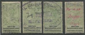 BRITISH BECHUANALAND #17-20 USED PART SET VF