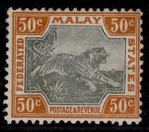 MALAYSIA - Fed Malay QV SG22a, 50c grey & orange-brown, M MINT. Cat £120. WMK CA