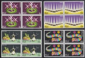 FIJI 1978 Festivals set MNH blocks of 4.....................................V946