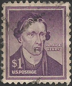 # 1052a USED DRY PRINT PATRICK HENRY    