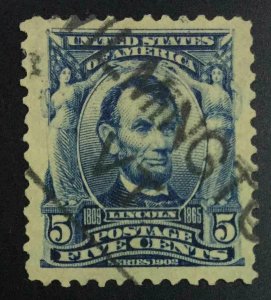 MOMEN: US STAMPS #304 USED XF JUMBO LOT #74081*