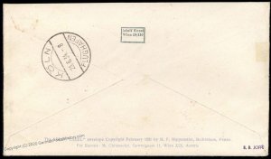 Austria 1934 Catapult Schleuderflug Cover 6 Flown Haberer 161Au Madison Wi 96746