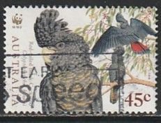 1998 Australia - Sc 1677 - used VF - single - Red-tailed black cockatoo
