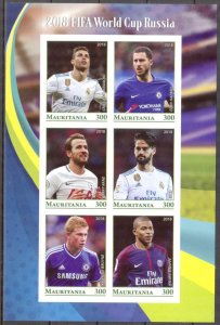 Mauritania MNH S/S World Cup Russia #2 2018