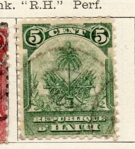 Hayti 1890 Early Issue Fine Used 5c. NW-116091