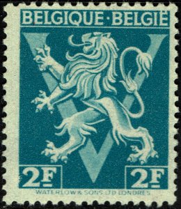 Belgium #332  MNH - 2fr Lion Rampart Belgique-Belgie (1944)