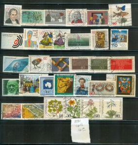 Germany - 1981, Year Set Complete Used. $12.10.