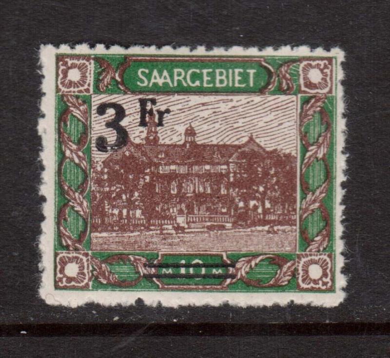 Saar #97 (Michel #82I) NH Mint **With Certificate**