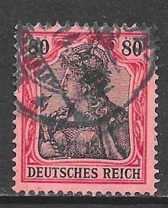 Germany 91: 80pf Germania, used, F-VF