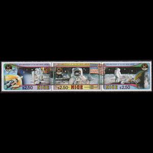 NIUE 1994 - Scott# 668 Moon Landing Set of 3 NH