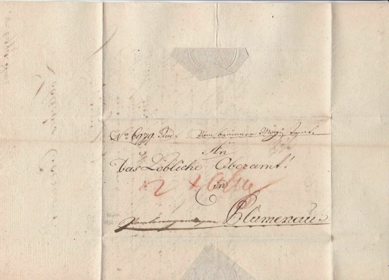 Austrian Kuk 1832 Military Letter Report Stamps Cover ref 22366