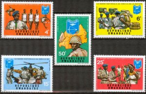 Rwanda 1971 Military National Guard in the Service of the Nation Set of 5 MNH