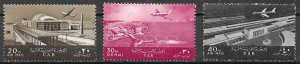 Egypt Air Mail Set of 1963, Scott C98-C100 MNH