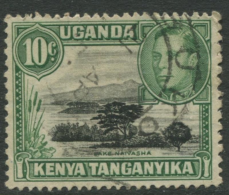 Kenya & Uganda - Scott 70 - KGVI Definitive -1949 - Used - Single 10c Stamp