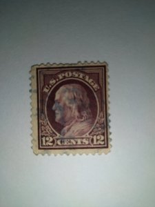 SCOTT #474 TWELVE CENT USED FRANKLIN SINGLE FREE SHIPPING