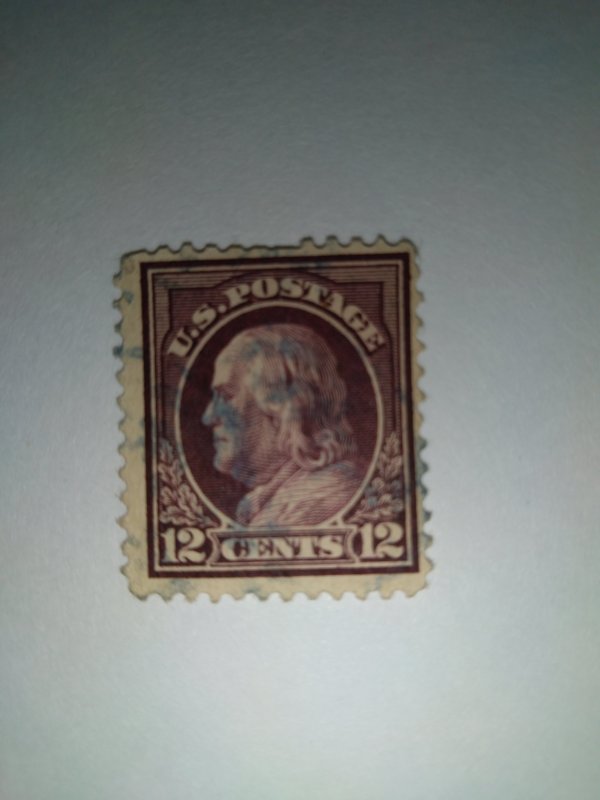 SCOTT #474 TWELVE CENT USED FRANKLIN SINGLE FREE SHIPPING