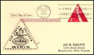 Scott UX44 2 Cents FIPEX Fleetwood FDC Typed Address