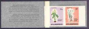 Booklet - Albania 1986 Flowers 1L45 booklet complete (con...