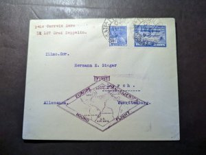 1930 Brazil LZ 127 Graf Zeppelin Airmail First Flight Cover FFC Bahia to Germany