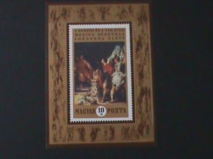 ​HUNGARY-FAMOUS NUDE ARTS PAINTING-PAUL RIBENS MNH -S/S- VF- HARD TO FIND