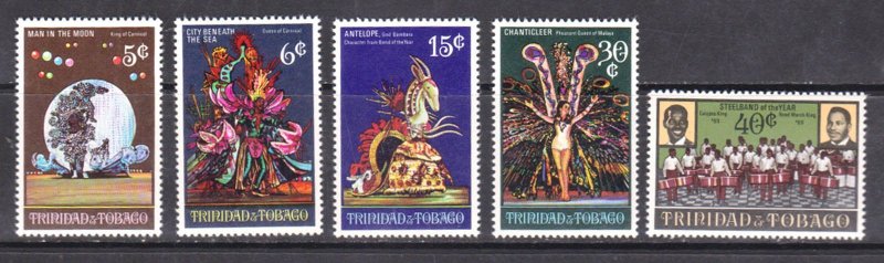 TRINIDAD & TOBAGO - 1970 CARNIVAL WINNERS SCOTT#176-180 5V - MINT NH