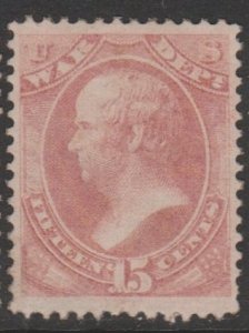 U.S. Scott #O90 Webster - War Dept. - Official Stamp - Mint Single