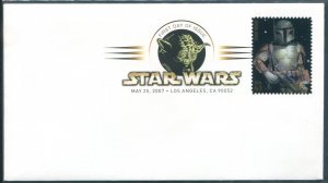 4143j US 41c Star Wars: Boba Fett SA, FDC colored postmark