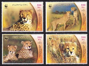 WWF Asiatic Cheetah 4v 2003 MNH SC#2876 a-d SG#3136-3139 MI#2932-2935