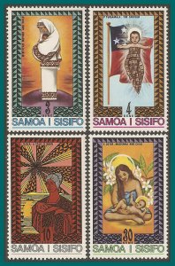 Samoa 1975 Christmas, MNH #424-427,SG454-SG457