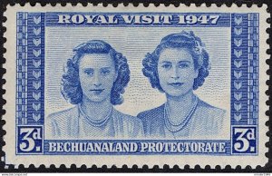 BECHUANALAND PROTECTORATE 1947 KGVI 3d Ultramarine SG134 MH