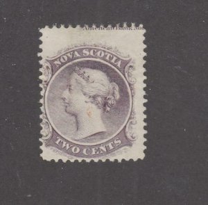 NOVA SCOTIA # 9 VF-MH 2cts LILAC CAT VALUE $20 (NS86)