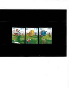 ISRAEL 2010 - Story Gardens set of 3 Stamps - Scott# 1822-4 - MNH