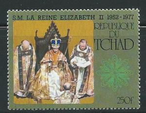 Chad 328 1977 Elizabeth 25th Coronation single MNH