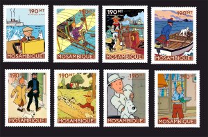 Stamps. The Adventures of Tintin 2023 year , 8 stamps perforated NEW