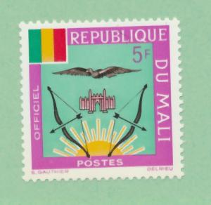 Mali 1964 Scott  o15  MNH - 5fr, Coat of Arms