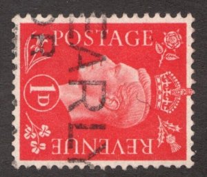 1937-39 Great Britain Sc #236a KGVI  - Wmk sideways used stamp Used Cv$7.50