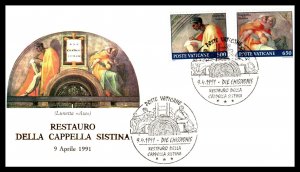 Vatican City 870-881 Set of Six U/A FDC