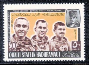 South Arabia - Aden - Quaiti - Michel #141 - Apollo 1 Astronauts MNH  (H1228)