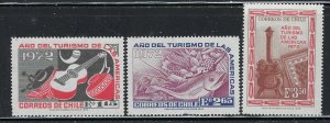 Chile 430-32 MH 1972 set (fe6914)